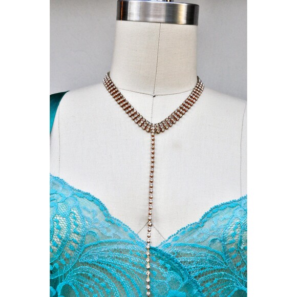 Vintage Necklace Chocker with Long String to Mid Breast Down to Body - Sexy - Picture 5 of 9
